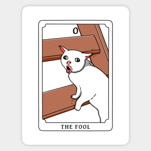 The Fool Funny Cat Magnet